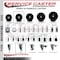 Service Caster 3-1/2'' Phenolic Swivel 1-5/8'' Expanding Stem Caster Set 2 Total Lock Brakes, 4PK SCC-EXTTL20S3514-PHR-2-S-2-158 - alternate 4